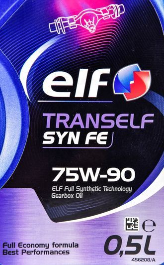 Elf Tranself SYN FE GL-4/5 75W-90, 0,5 л (195286) синтетична трансмісійна олива фото