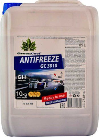 Готовий антифриз Green cool GC 3010 G11 синій -40 &deg;C фото
