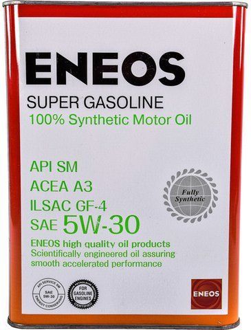 Eneos Super Gasoline SM 5W-30 4 л, моторна олива фото