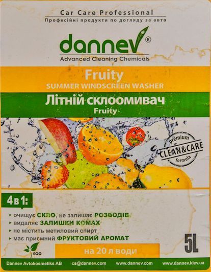 Концентрат омивача Dannev літній фруктовий 5 л (024241.45) фото