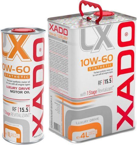XADO Luxury Drive 10W-60 1 л, (xa20176) моторное масло фото
