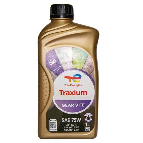 Total Traxium Gear 9 FE 75W, 1 л (214244) синтетическое трансмиссионное масло фото