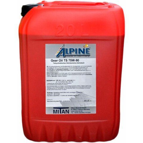Alpine Gear Oil TS GL-5 75W-90, 20 л (0101503) напівсинтетична трансмісійна олива фото
