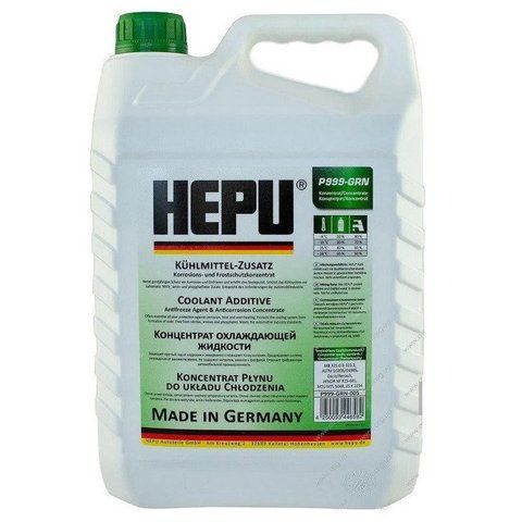 Hepu G11 зеленый, 5 л (P999GRN005) концентрат антифриза фото
