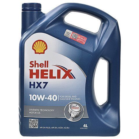 Shell Helix HX7 10W-40 4 л, (550040315) моторна олива фото
