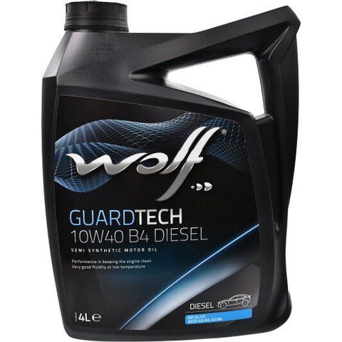 Wolf Guardtech B4 Diesel 10W-40 4 л, (8303715) моторна олива фото