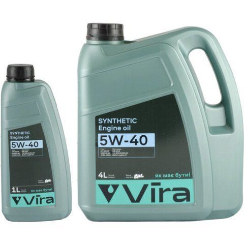 VIRA Synthetic 5W-40 1 л, (VI0311) моторна олива фото