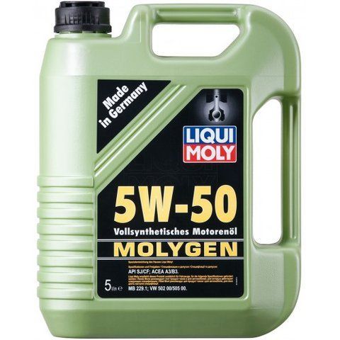 Liqui Moly Molygen 5W-50 5 л, (1906) моторное масло фото