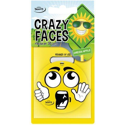 Ароматизатор Tasotti Crazy Faces Green Apple фото