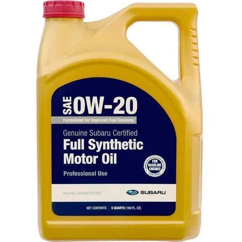 Subaru Full Synthetic Motor Oil 0W-20, 4,73 л (SOA427V1325) моторное масло фото