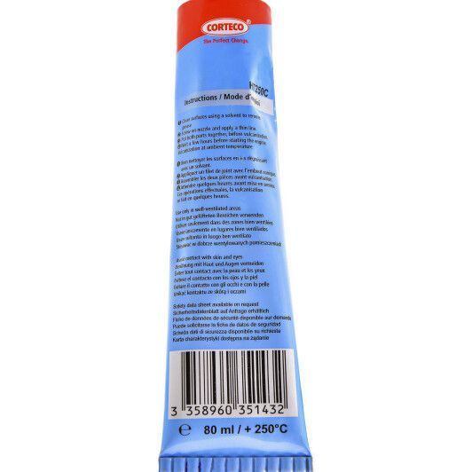 Corteco Silicone Sealing Paste червоний формувач прокладок, 80 мл (HT250C) фото