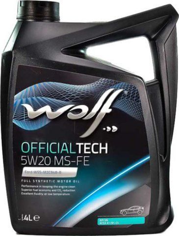 Wolf Officialtech MS-FE 5W-20, 4 л (8320187) моторное масло фото