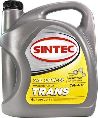 Sintec ТМ4-12 GL-4 80W-85, 4 л (900272) мінеральна трансмісійна олива фото