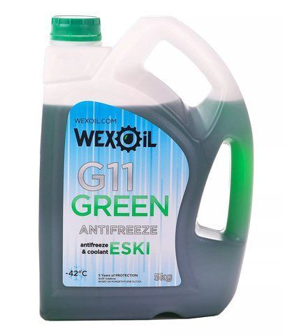 Wexoil Eski G11 -40&deg;C зелений, 5 л (9400) готовий антифриз фото