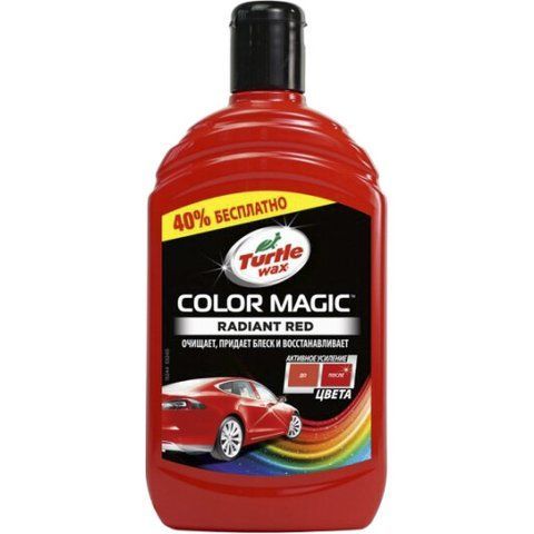 Кольоровий поліроль Turtle Wax Color Magic Radiant Red червоний фото