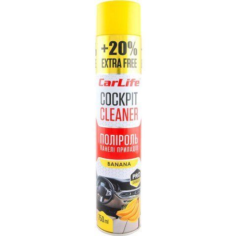 Поліроль для салону Carlife Cockpit Cleaner банан 750 мл фото