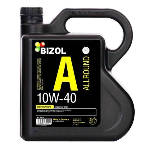 Bizol Allround 10W-40 4 л, (B83016) моторное масло фото
