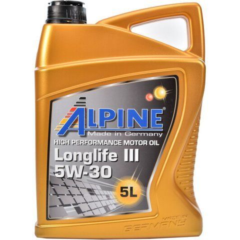 Alpine Longlife III 5W-30 5 л, (100282) моторна олива фото
