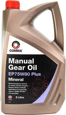 Comma EP75W80 Plus GL-3/4 75W-80, 5 л (EP75W80P5L) мінеральна трансмісійна олива фото