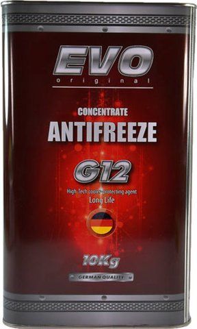 EVO G12 красный, 10 л концентрат антифриза фото