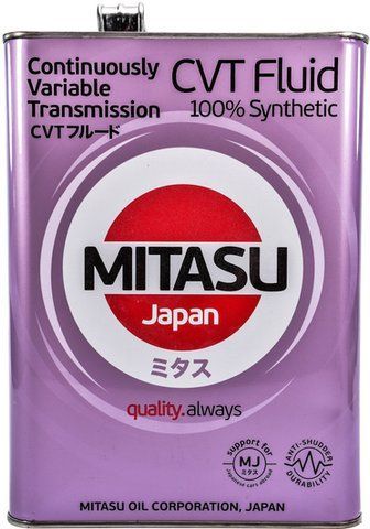 Mitasu CVT Fluid, 4 л (MJ-322-4) синтетична трансмісійна олива фото
