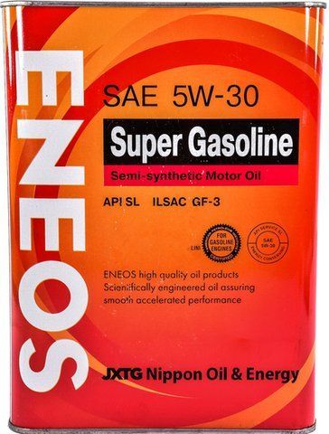 Eneos Super Gasoline SL 5W-30 4 л, моторна олива фото