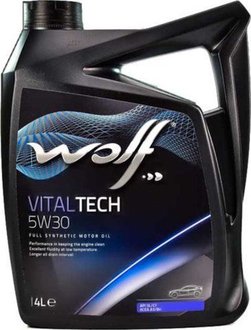 Wolf Vitaltech 5W-30, 4 л (8309908) моторное масло фото