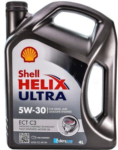 Shell Helix Ultra ECT C3 5W-30 4 л, (550042826) моторна олива фото