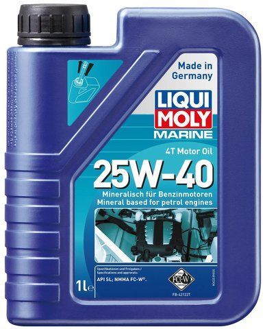 Liqui Moly Marine 25W-40, 1 л (25026) моторное масло 4T фото