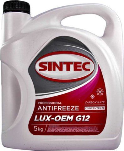 Sintec Lux G12 красный, 5 л (990467) концентрат антифриза фото