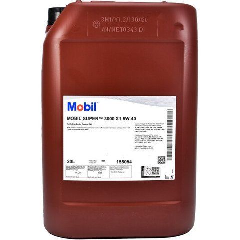 Mobil Super 3000 X1 5W-40 20 л, (150011) моторна олива фото