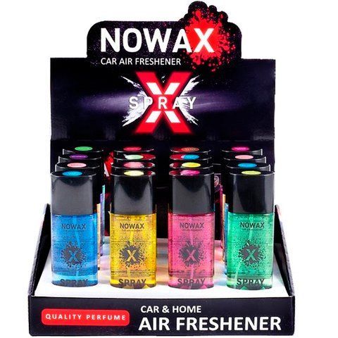 Ароматизатор Nowax Spray 50 мл MIX №1, 16 шт. фото