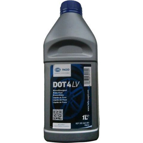 HELLA PAGID LV DOT 4, 1 л тормозная жидкость пластиковая тара фото
