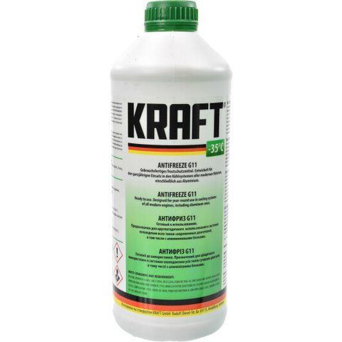 Готовый антифриз KRAFT G11 зеленый -35 &deg;C фото