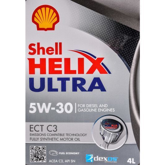 Shell Helix Ultra ECT C3 5W-30 4 л, (550042826) моторна олива фото