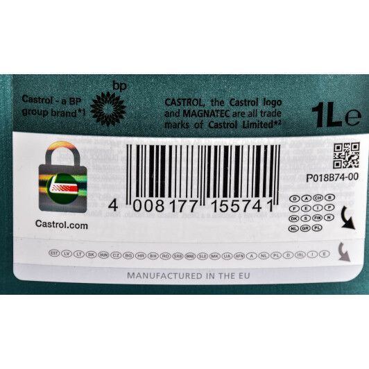 Castrol Magnatec Stop-Start A3/B4 5W-30 1 л, (CASMAGN5W30A3B41L) моторное масло фото