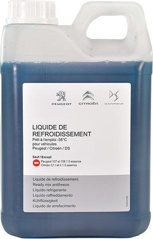 Citroen/Peugeot Antifreeze сине-зеленый -35 &deg;C, 2 л (1637756380) готовый антифриз фото