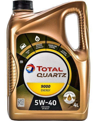 Total Quartz 9000 Energy 5W-40 4 л, (216600) моторна олива фото