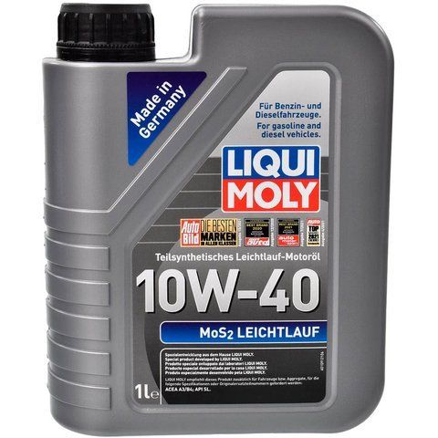 Liqui Moly MoS2 Leichtlauf 10W-40 1 л, (1930) моторное масло фото