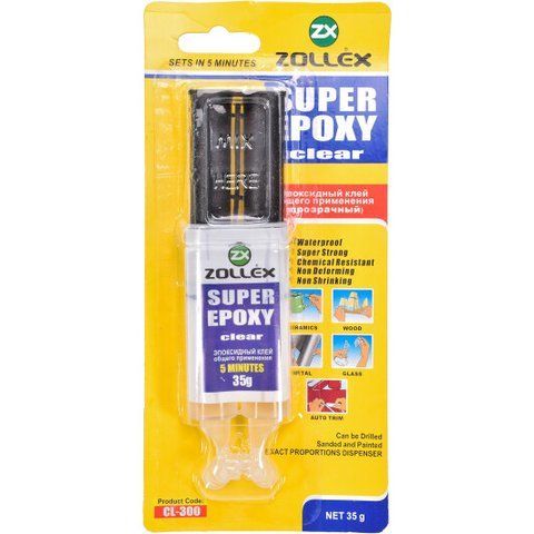 Клей Zollex Super Epoxy Clear фото