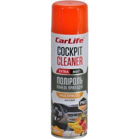 Поліроль для салону Carlife Cockpit Cleaner Extra Mat мультифрукт 500 мл CF525 фото