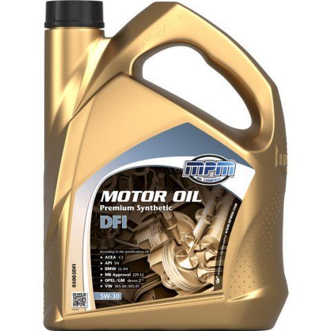 MPM Premium Synthetic DFI 5W-30 5 л, (05005DFI) моторное масло фото