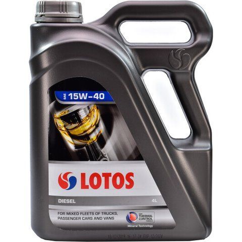 LOTOS Diesel 15W-40 4 л, моторное масло фото