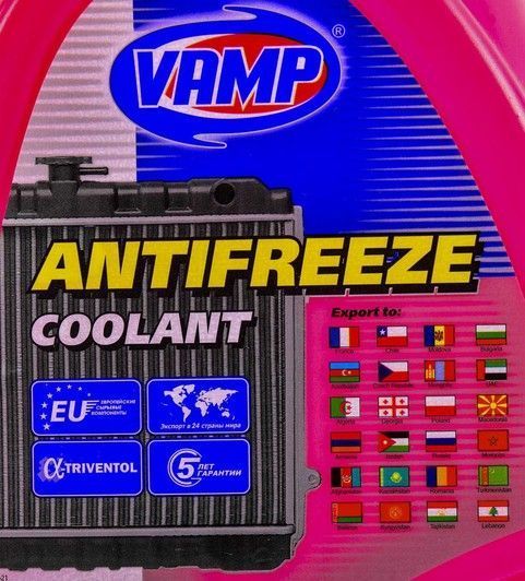 Готовый антифриз VAMP красный -38 &deg;C фото