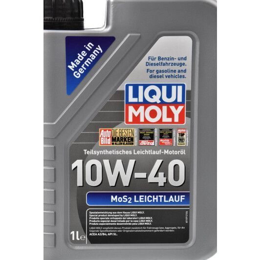 Liqui Moly MoS2 Leichtlauf 10W-40 1 л, (1930) моторна олива фото