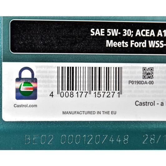 Castrol Magnatec Stop-start A5 5W-30 4 л, (URMSS53A54X4L) моторное масло фото