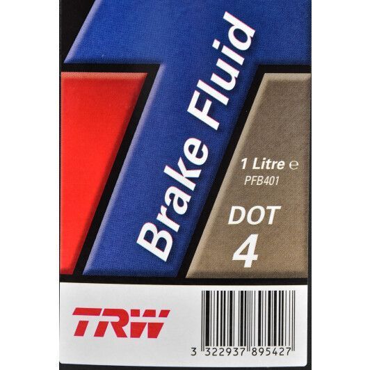 TRW DOT 4, 1 л (PFB401) тормозная жидкость пластиковая тара фото