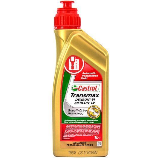 Castrol Transmax ATF Dexron-VI Mercon LV Multivehicle, 1 л синтетическое трансмиссионное масло фото