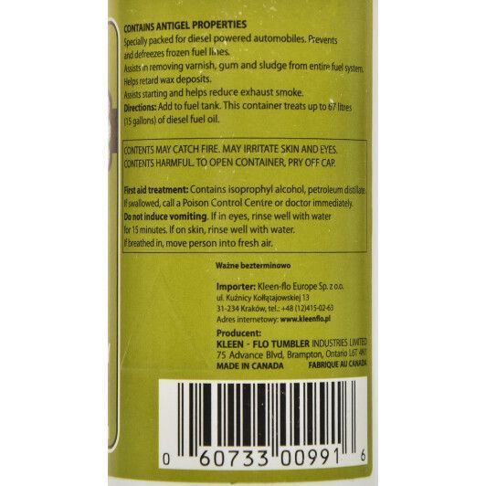 Kleen-flo Diesel Fuel Conditioner, 150 мл (991) антигель фото