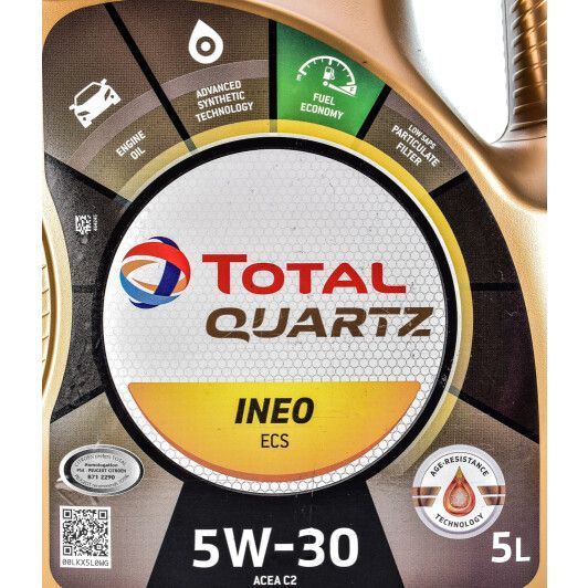 Total Quartz Ineo ECS 5W-30 5 л, (216634) моторное масло фото